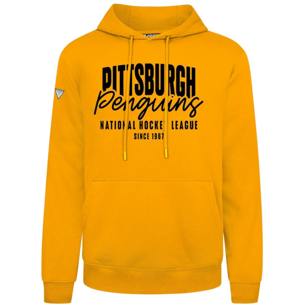 NHL Gold Pittsburgh Penguins Levelwear Podium Response Pullover Hoodie