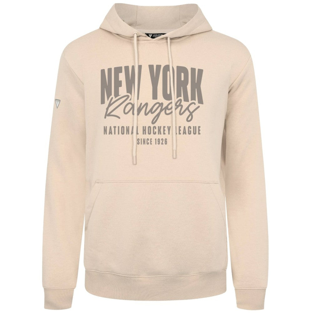 NHL Khaki New York Rangers Levelwear Podium Response Pullover Hoodie