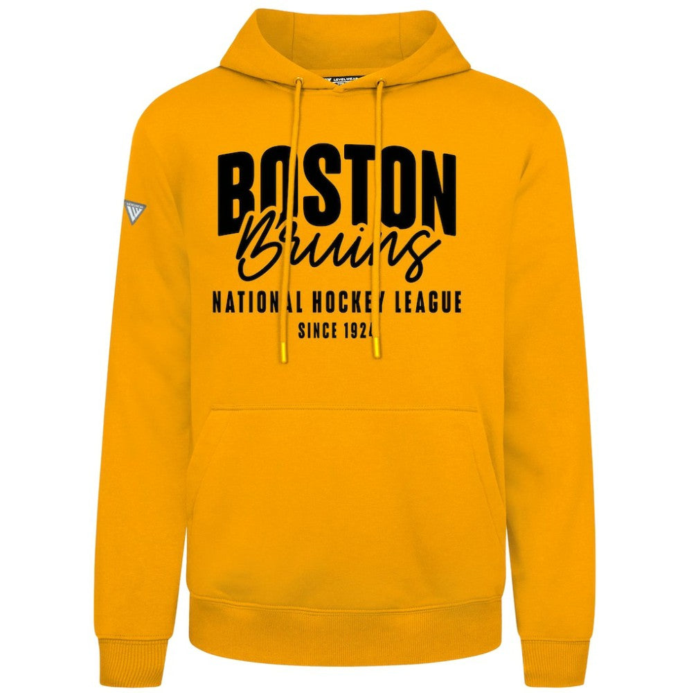 NHL Gold Boston Bruins Levelwear Podium Response Pullover Hoodie