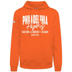 NHL Orange Philadelphia Flyers Levelwear Podium Response Pullover Hoodie