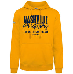 NHL Gold Nashville Predators Levelwear Podium Response Pullover Hoodie