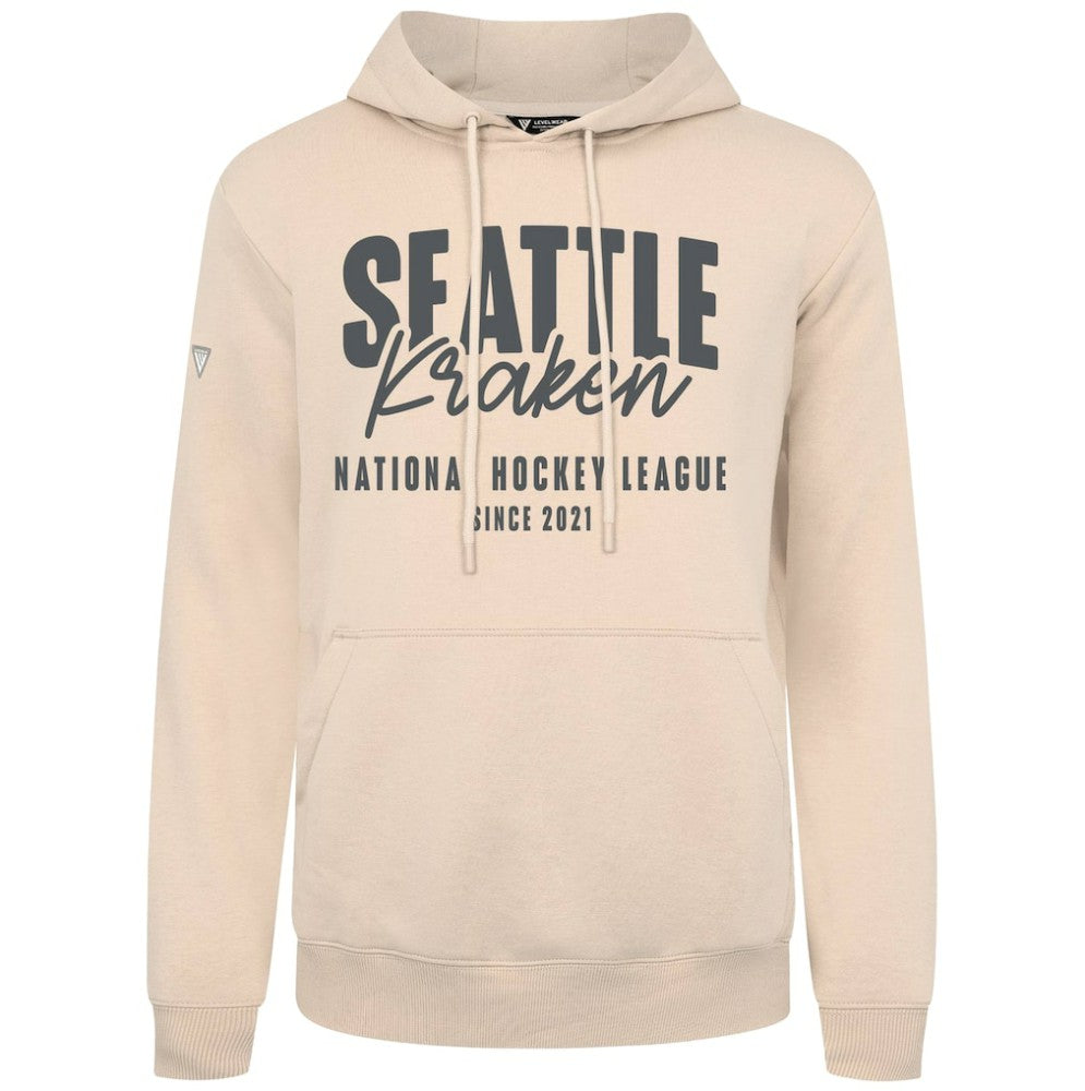 NHL Khaki Seattle Kraken Levelwear Podium Response Pullover Hoodie