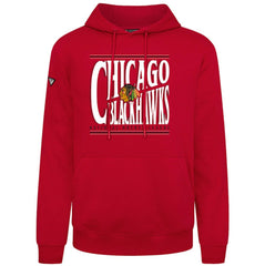 NHL Red Chicago Blackhawks Levelwear Podium Powerhouse Pullover Hoodie