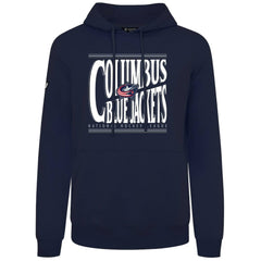 NHL Navy Columbus Blue Jackets Levelwear Podium Powerhouse Pullover Hoodie