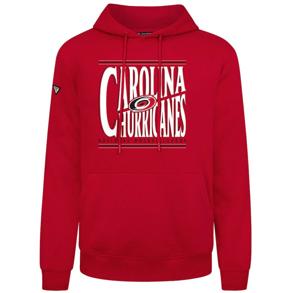 NHL Red Carolina Hurricanes Levelwear Podium Powerhouse Pullover Hoodie