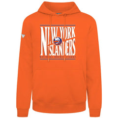 NHL Orange New York Islanders Levelwear Podium Powerhouse Pullover Hoodie