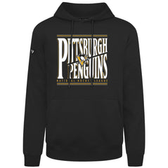 NHL Black Pittsburgh Penguins Levelwear Podium Powerhouse Pullover Hoodie
