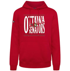 NHL Red Ottawa Senators Levelwear Podium Powerhouse Pullover Hoodie