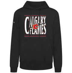 NHL Black Calgary Flames Levelwear Podium Powerhouse Pullover Hoodie