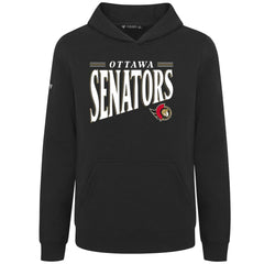 NHL Black Ottawa Senators Levelwear Youth Jr Podium Tally Pullover Hoodie
