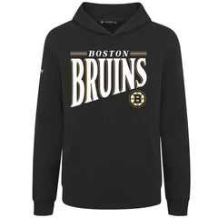 NHL Black Boston Bruins Levelwear Youth Jr Podium Tally Pullover Hoodie