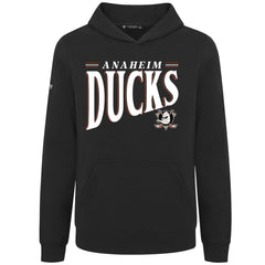 NHL Black Anaheim Ducks Levelwear Youth Jr Podium Tally Pullover Hoodie