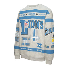 All Over Print Vintage Fleece Crewneck Sweatshirt - Detroit Lions