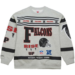 All Over Print Vintage Fleece Crewneck Sweatshirt - Atlanta Falcons