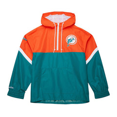 Tie Breaker Vintage Logo Lightweight Anorak Half-Zip Windbreaker - Miami Dolphins