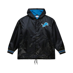 Downtown Satin Full-Snap Hooded Jacket - Detroit Lions