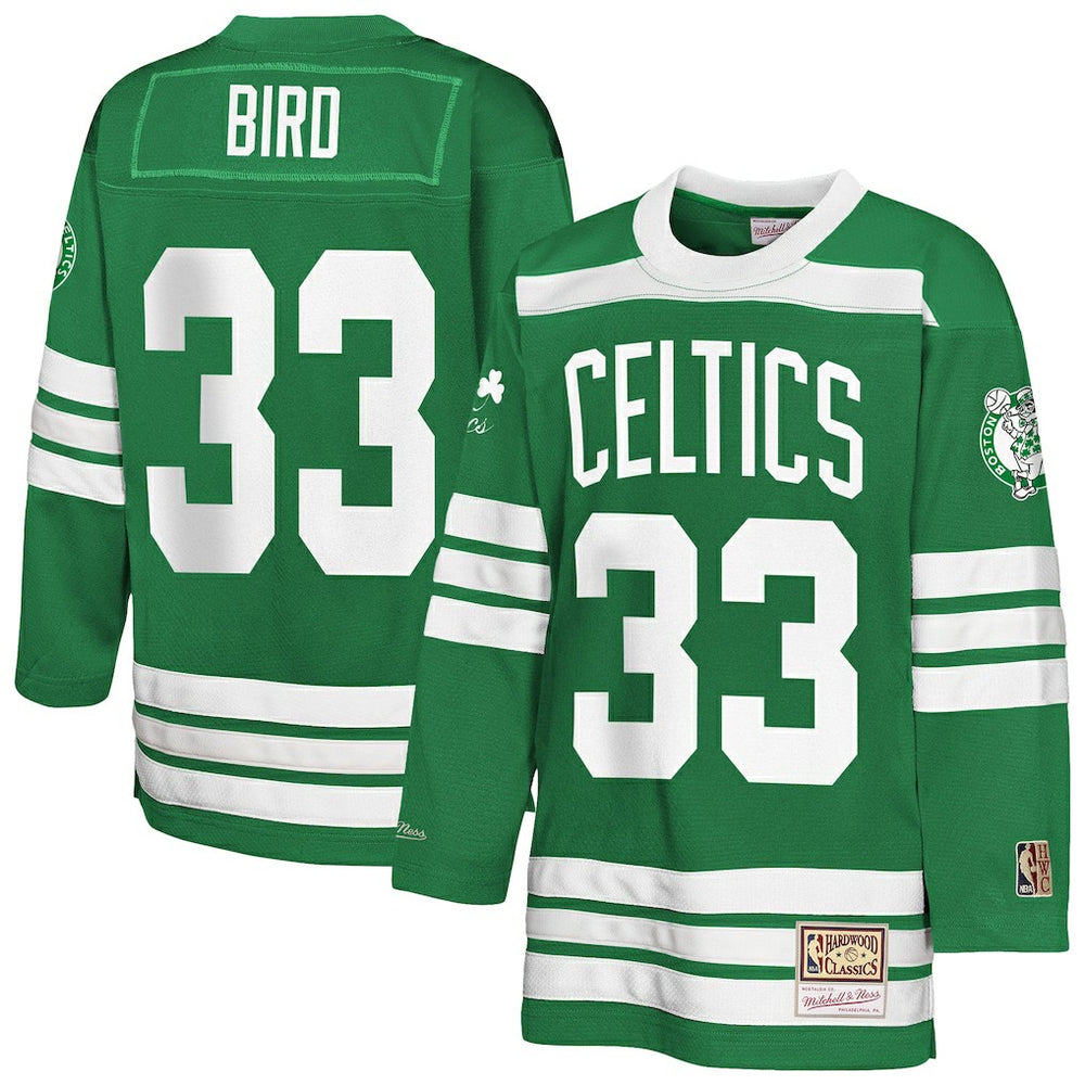 NBA Larry Bird Boston Celtics Youth Maxxed Out 2.0 Fashion Hockey Jersey