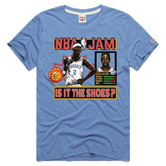 NBA Shai Gilgeous-Alexander Oklahoma City Thunder Homage Unisex NBA Jam Tri-Blend T-Shirt