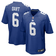 Jaxson Dart 2025 NFL Draft First Round Pick Game Jersey - New York Giants