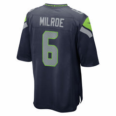 Jalen Milroe 2025 NFL Draft Game Jersey - Seattle Seahawks