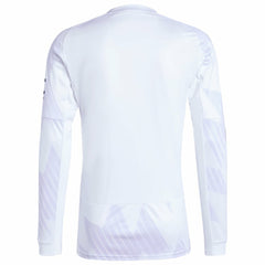 Manchester United 2025/26 Away Replica Long Sleeve Jersey - Adidas White