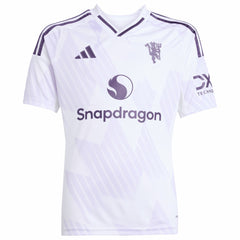 Manchester United Youth 2025/26 Away Replica Jersey - Adidas White