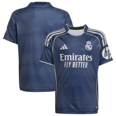 Real Madrid Youth 2025/26 Away Replica Jersey - Adidas Blue