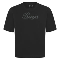MLB Tampa Bay Rays Levelwear Ethereal Oversized Luxe Signature Knit T-Shirt
