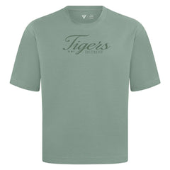 MLB Detroit Tigers Levelwear Ethereal Oversized Luxe Signature Knit T-Shirt