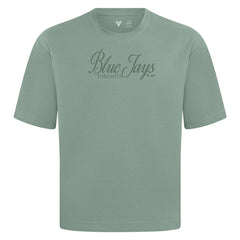 MLB Toronto Blue Jays Levelwear Ethereal Oversized Luxe Signature Knit T-Shirt