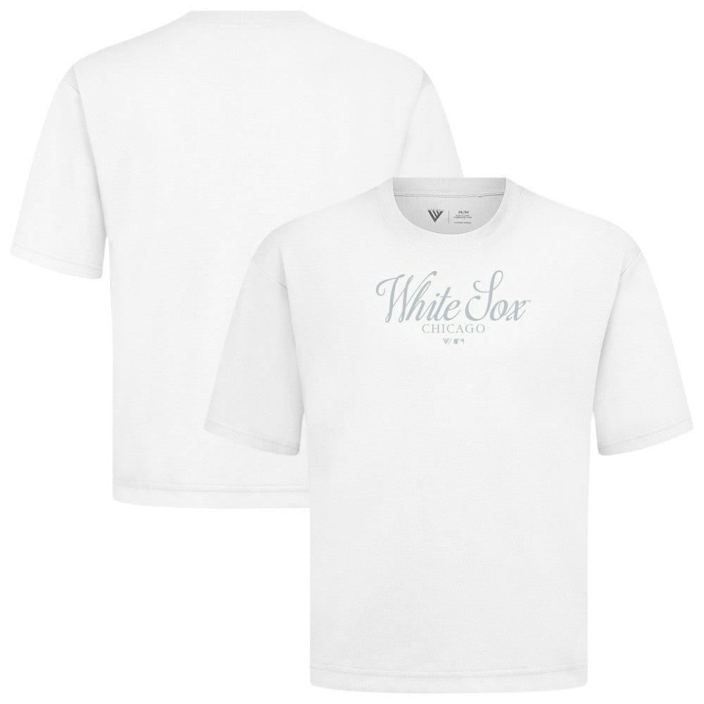 MLB Chicago White Sox Levelwear Ethereal Oversized Luxe Signature Knit T-Shirt