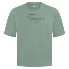 MLB Minnesota Twins Levelwear Ethereal Oversized Luxe Signature Knit T-Shirt