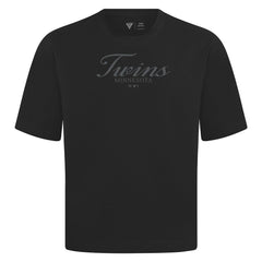 MLB Minnesota Twins Levelwear Ethereal Oversized Luxe Signature Knit T-Shirt