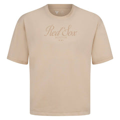MLB Boston Red Sox Levelwear Ethereal Oversized Luxe Signature Knit T-Shirt