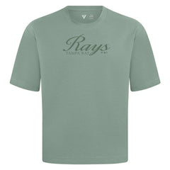 MLB Tampa Bay Rays Levelwear Ethereal Oversized Luxe Signature Knit T-Shirt