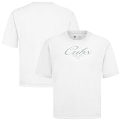MLB Chicago Cubs Levelwear Ethereal Oversized Luxe Signature Knit T-Shirt