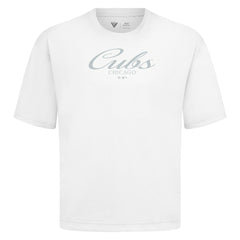 MLB Chicago Cubs Levelwear Ethereal Oversized Luxe Signature Knit T-Shirt