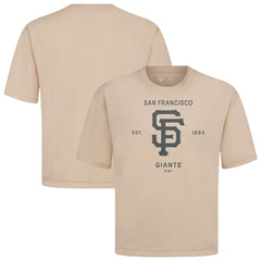 MLB San Francisco Giants Levelwear Crossway Oversized Luxe Signature Knit T-Shirt