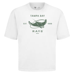 MLB Tampa Bay Rays Levelwear Crossway Oversized Luxe Signature Knit T-Shirt