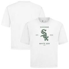 MLB Chicago White Sox Levelwear Crossway Oversized Luxe Signature Knit T-Shirt
