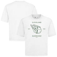 MLB Cleveland Guardians Levelwear Crossway Oversized Luxe Signature Knit T-Shirt