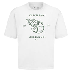 MLB Cleveland Guardians Levelwear Crossway Oversized Luxe Signature Knit T-Shirt