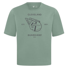 MLB Cleveland Guardians Levelwear Crossway Oversized Luxe Signature Knit T-Shirt