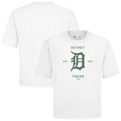 MLB Detroit Tigers Levelwear Crossway Oversized Luxe Signature Knit T-Shirt