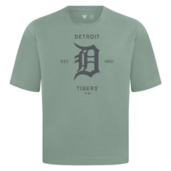 MLB Detroit Tigers Levelwear Crossway Oversized Luxe Signature Knit T-Shirt