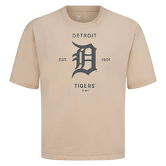 MLB Detroit Tigers Levelwear Crossway Oversized Luxe Signature Knit T-Shirt