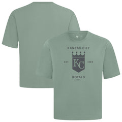 MLB Kansas City Royals Levelwear Crossway Oversized Luxe Signature Knit T-Shirt