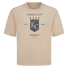 MLB Kansas City Royals Levelwear Crossway Oversized Luxe Signature Knit T-Shirt