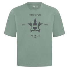 MLB Houston Astros Levelwear Crossway Oversized Luxe Signature Knit T-Shirt
