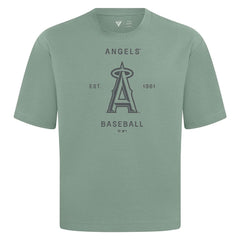 MLB Los Angeles Angels Levelwear Crossway Oversized Luxe Signature Knit T-Shirt
